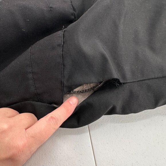 Faded Glory Black Insulated Snow Pants Elastic Waist Reinforced Knees L (10-12) - Picture 7 of 11